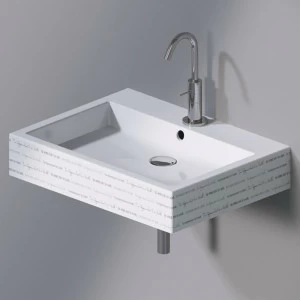 L267420 Подвесная раковина настенная прямоугольная A. e T. Italia Tank белая