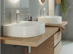 Керамическая овальная подвесная раковина