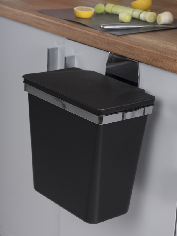 Контейнер для мусора на дверцу Zeta 11 Black NAVAKO 10032 - Вид №4