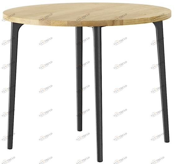 horgenglarus Круглый обеденный стол из массива дерева  T-1804r 