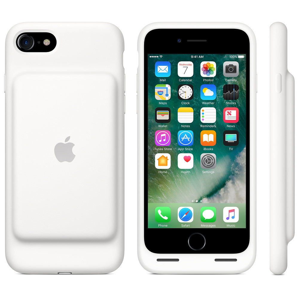 MN012ZM/A Iphone 7 smart battery case - white Apple Santreyd  - Вид №3