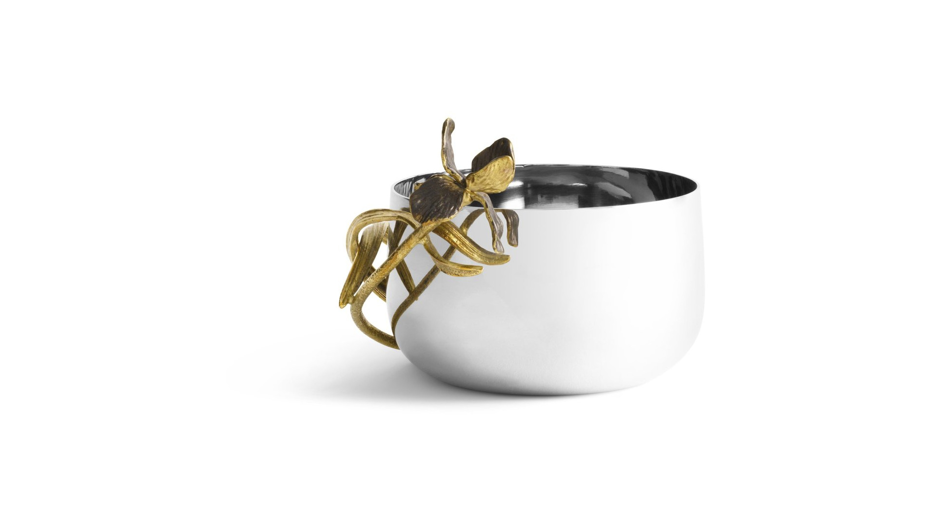 10663705 Michael Aram Чаша для орешков Michael Aram Черный ирис 14см, сталь нержавеющая Сталь нержавеющая  - Вид №2