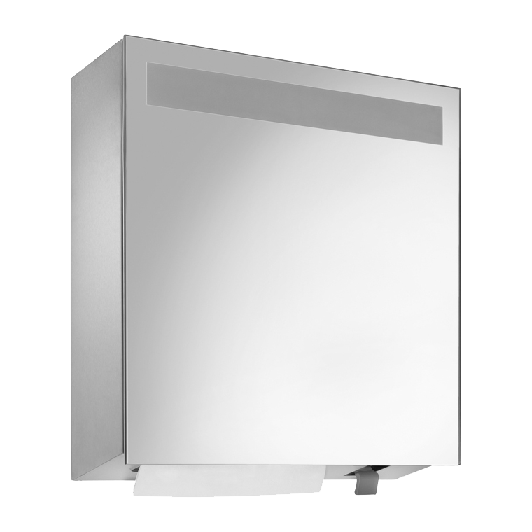 727852 Зеркальный шкаф комбинированный пенопластовое мыло/бумага WP600-5 WAGNER_EWAR Wagner Ewar 