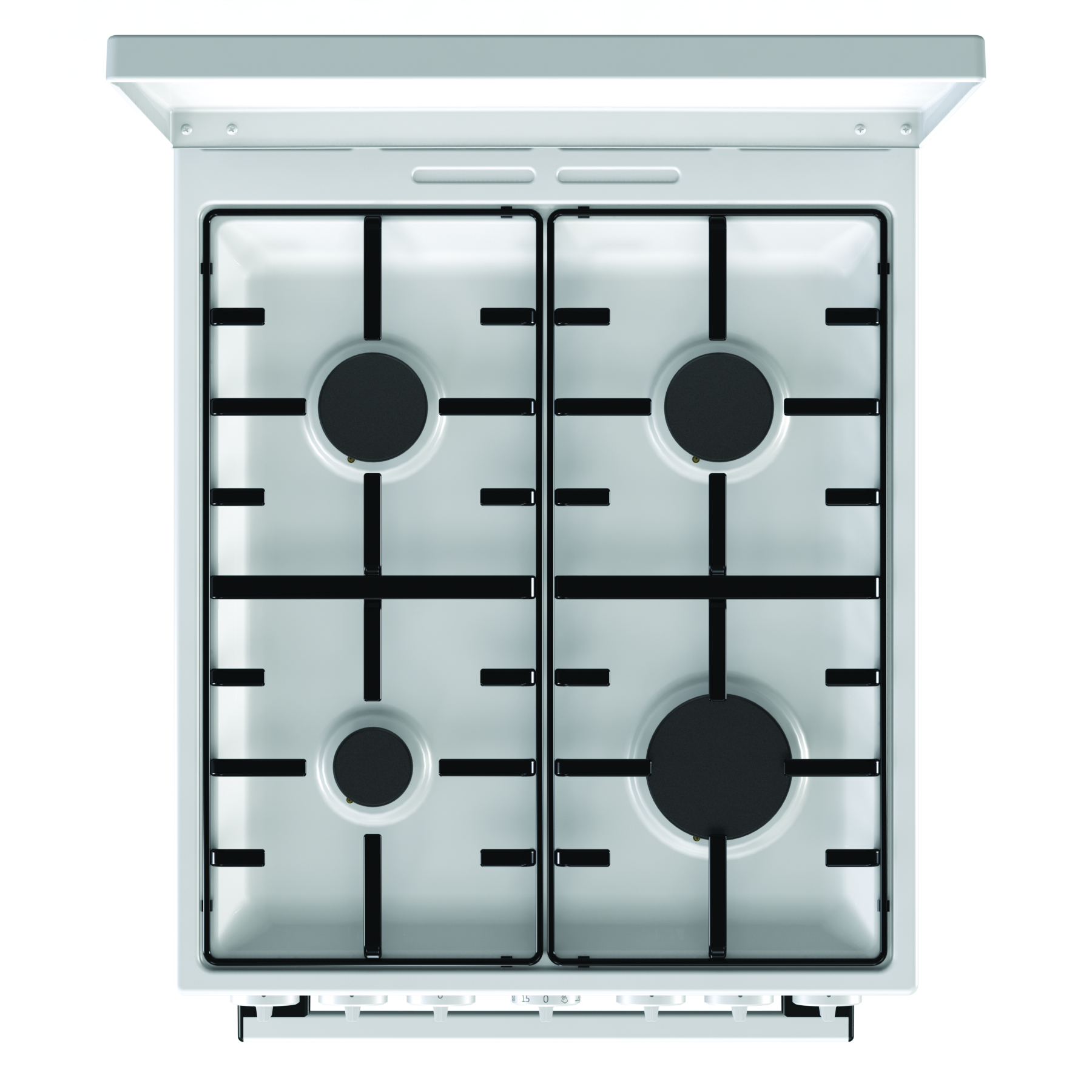 K5241WH Комбинированная плита / 85x50x60, комбинированная, 4 газовые конфорки, духовка электрическая, белый Gorenje Santreyd  - Вид №2