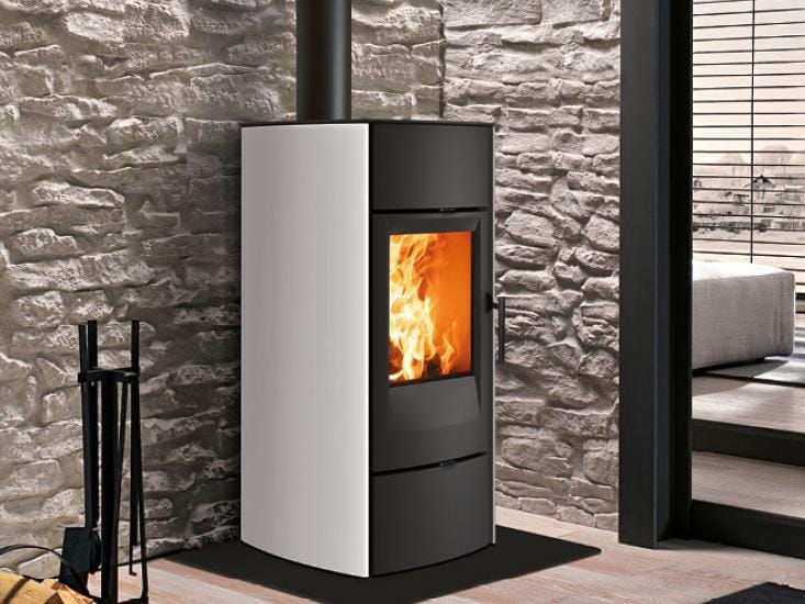 Настенная стальная дровяная печь для обогрева воздуха Piazzetta дровяные печи ARCH-00097695 - Вид №1