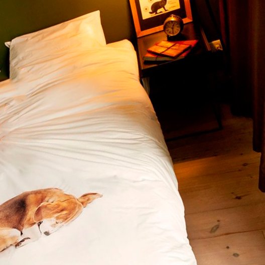 Комплект постельного белья односпальный "Собака Боб" 150х200 см SNURK  335500 Белый;бежевый  - Вид №2