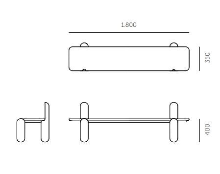 Скамья Cimento® ARCH-00034673 - Вид №4