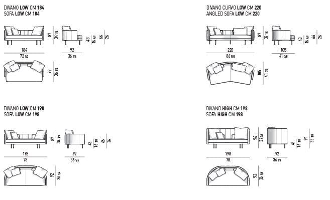 Кожаный диван Minotti Torii ARCH-00052203 - Вид №2