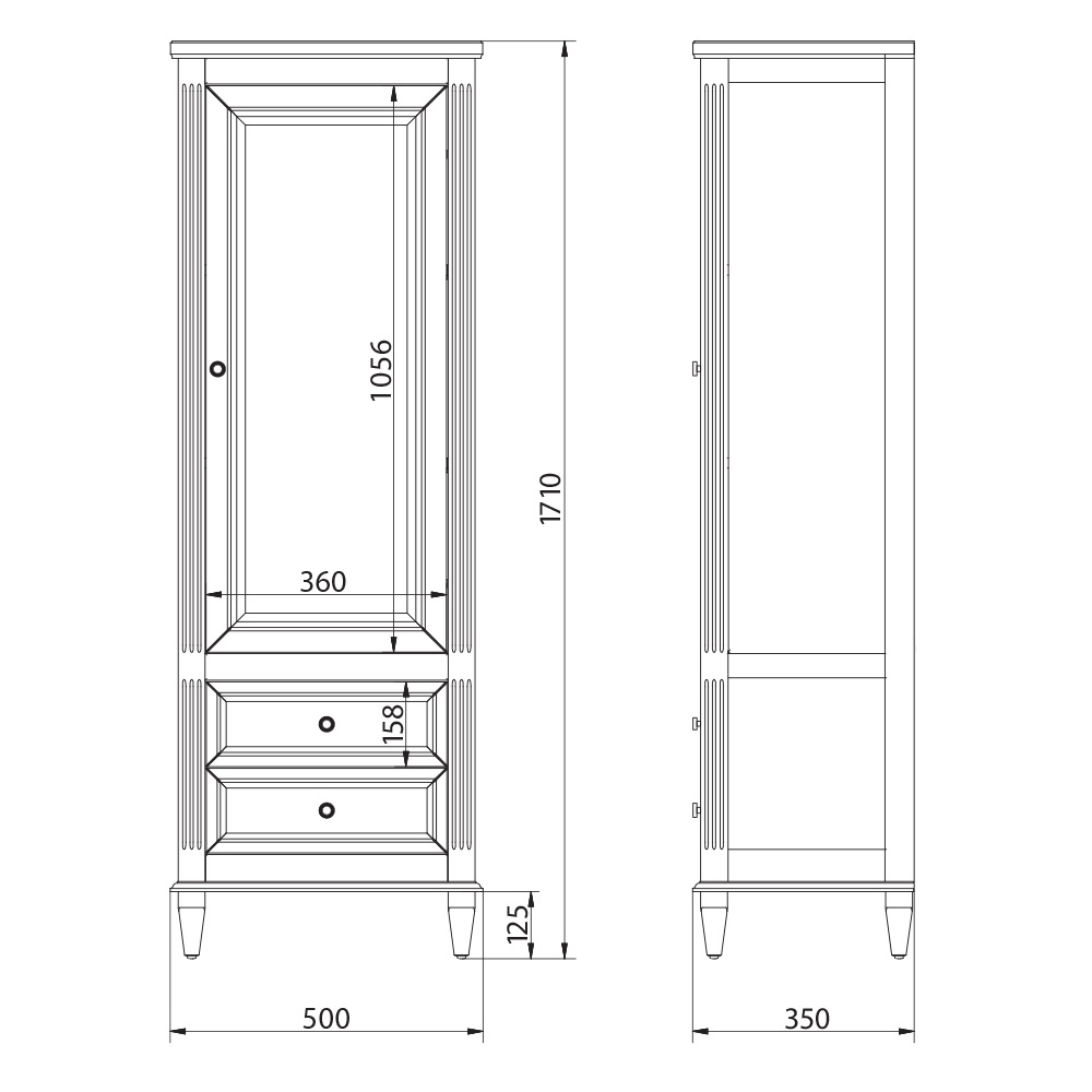 26750SX Витрина Migliore Kantri  - Вид №1