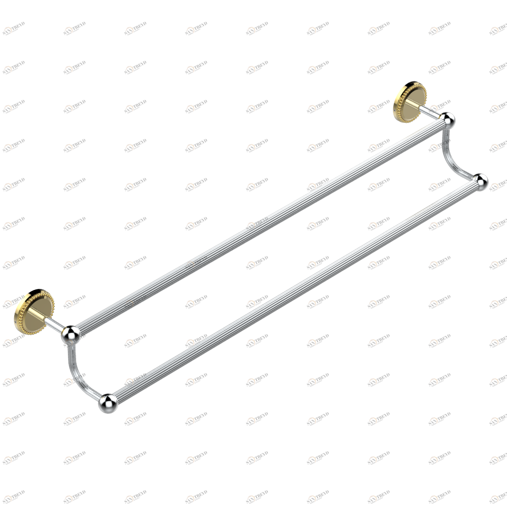 G14-516 Полотенцедержатель - 2 фиксированные рейки 70 cм, диаметр : 16 мм Thg-paris Versailles Хром/золото G14-516 CAT.A