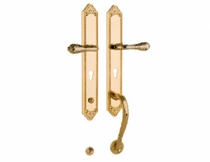 0J2910.85Y.62 Комплект входной двери с замочной скважиной европрофиль 85мм Сатин никель