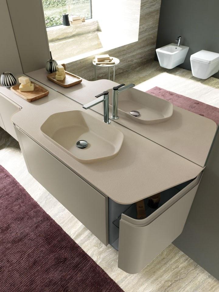 Archeda Подвесной туалетный столик с ящиками, лакированный Gola sun-id-1357656 - Вид №4