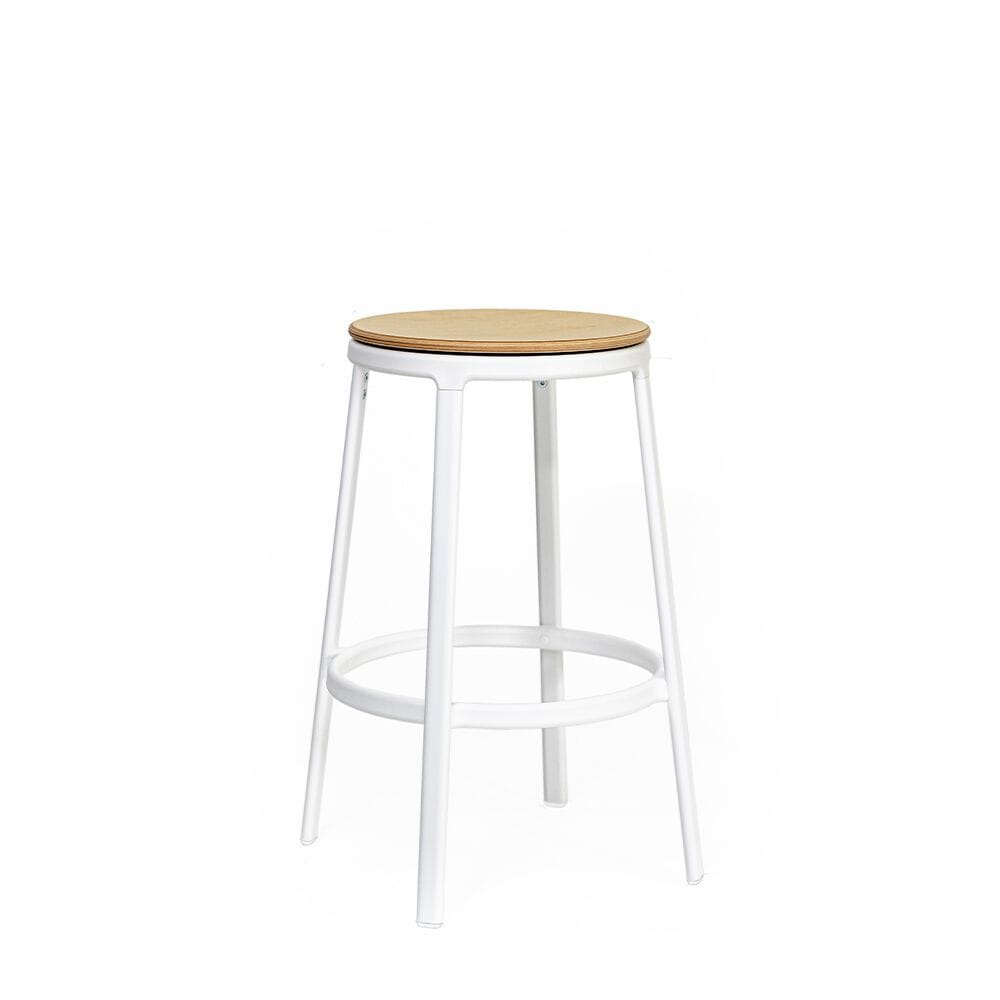 Высокий стальной табурет с подставкой для ног Infiniti ARCH-00130413 - Вид №10