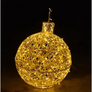 Электрическая светящиеся фигура Елочная игрушка 100 LED 80x80x80 см теплый белый свет 86164018 STLM-2173136