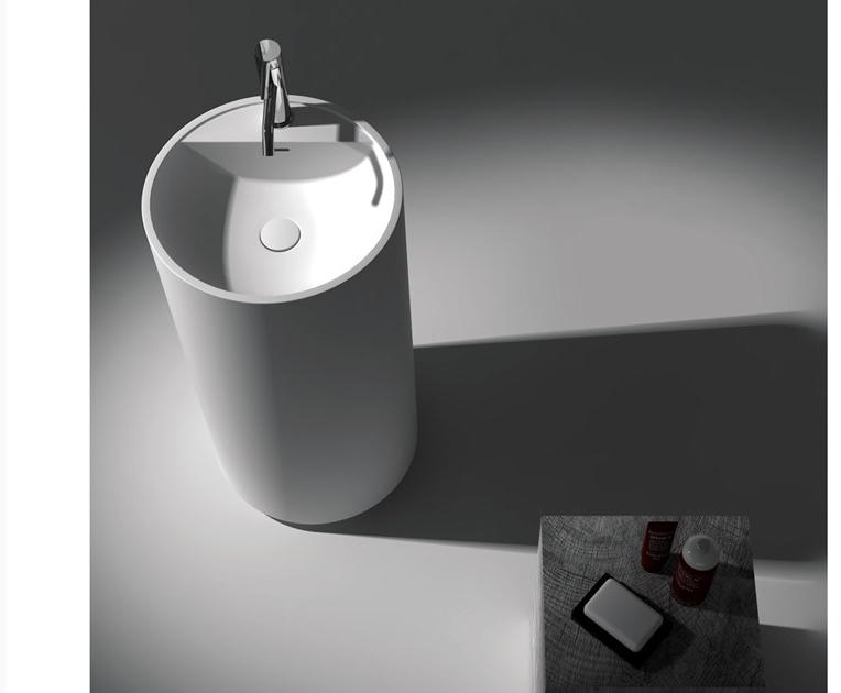 Sa0511 Напольная раковина стоящая овальная Blu Bathworks® COCO - Вид №3