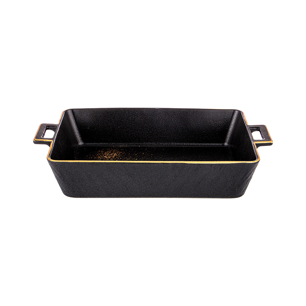 42-377 Посуда фарфоровая БЛЮДО ДЛЯ ЗАПЕКАНИЯ BRONCO "MIDNIGHT GOLD" Lefard 