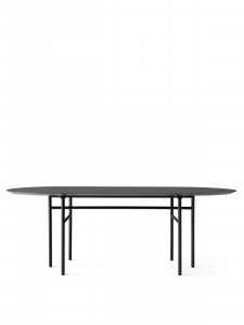 1151149 MENU Овальный стол Snaregade Черный | Угольный линолеум