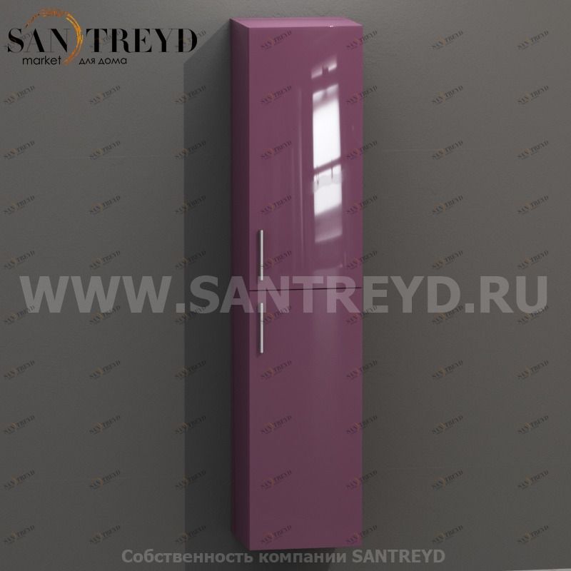 MDC082 Высокий шкаф с двумя створками 160 см фиолетовый Globo 4ALL Италия Ceramica Globo