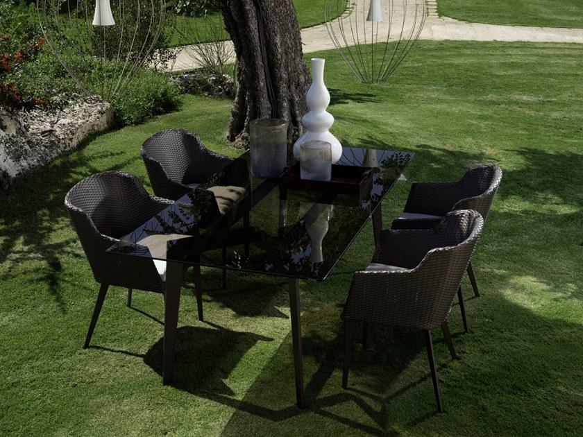 Braid Садовый стул из синтетического волокна с подлокотниками Mood 103.002 - Вид №1