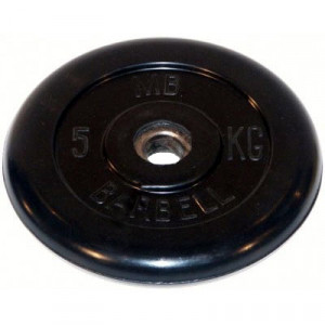 MB51-5 Диск обрезиненый черный mb barbell mb51-5 MB Barbell