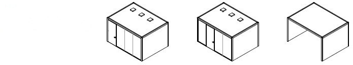 Quadrifoglio Акустический мультимедийный офисный остров из алюминия и дерева sun-id-1406844 - Вид №7