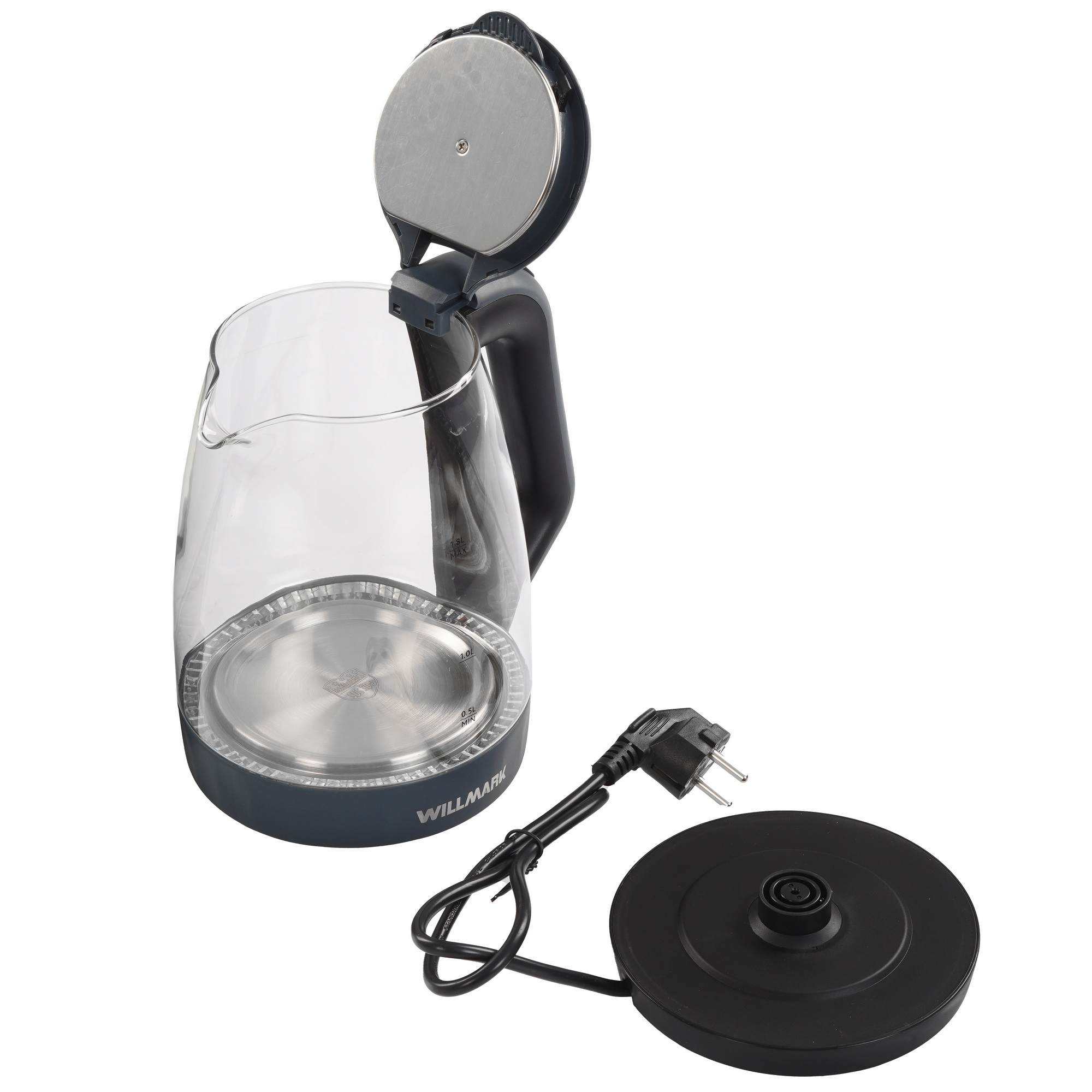 9269582 Электрочайник WILLMARK WEK-1823G черный STDN-0105853 - Вид №4