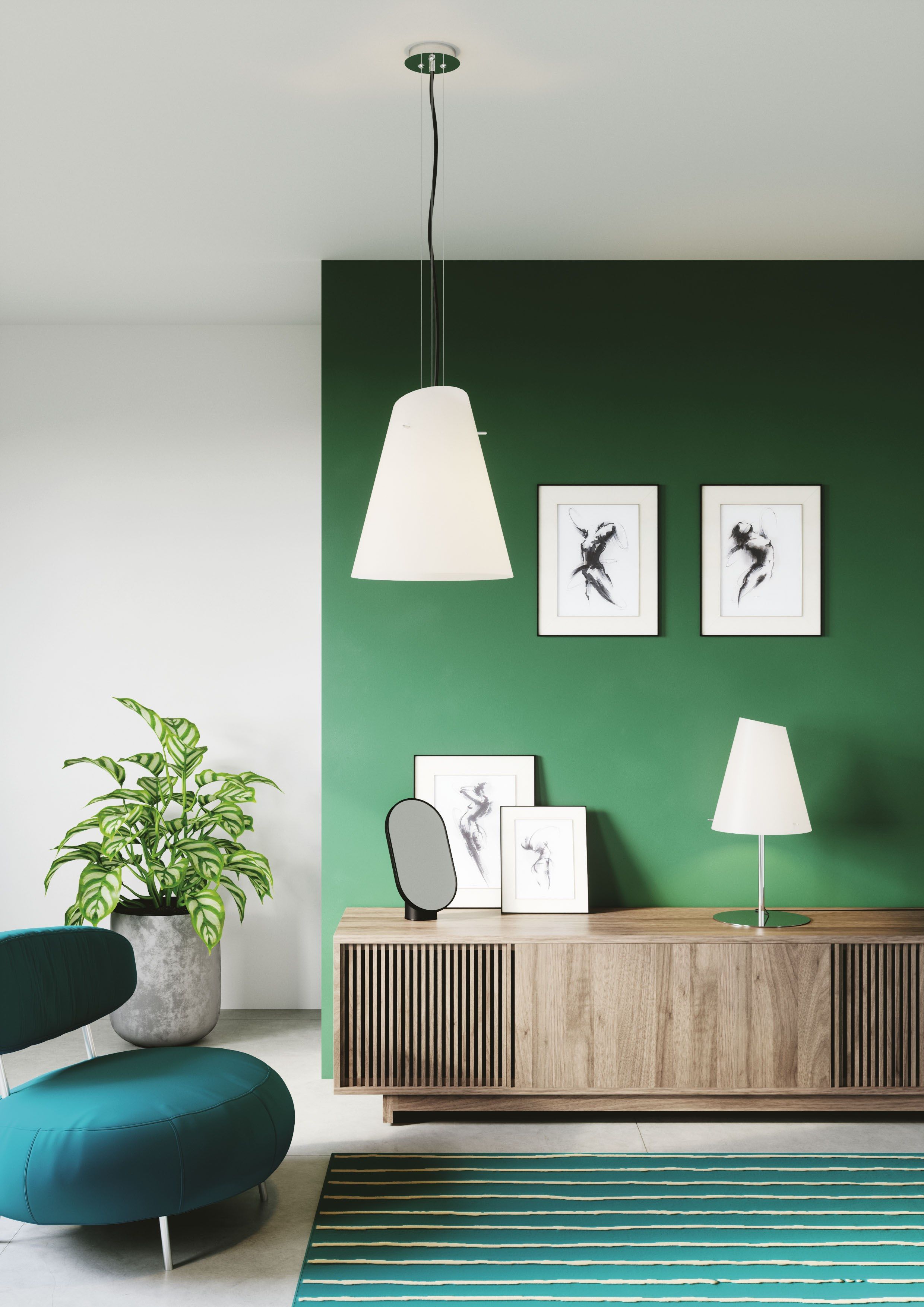 Подвесной светильник из опалового стекла Fan Europe Lighting Ambient Light Design ARCH-00144806 - Вид №2