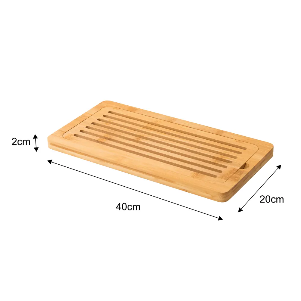 Доска разделочная Delinia 40x20 см бамбук цвет золотистый 87819289 STLM-2117963  - Вид №1