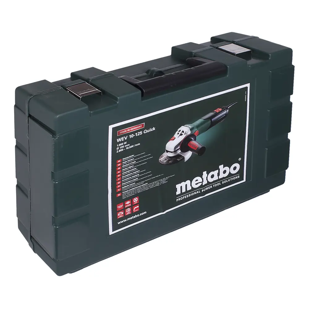 Углошлифовальная машина (болгарка) Metabo WEV 10-125 Quick, 1000 Вт, 125 мм 18119317 STLM-2211666  - Вид №4