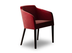 Мягкий тканевый стул с подлокотниками