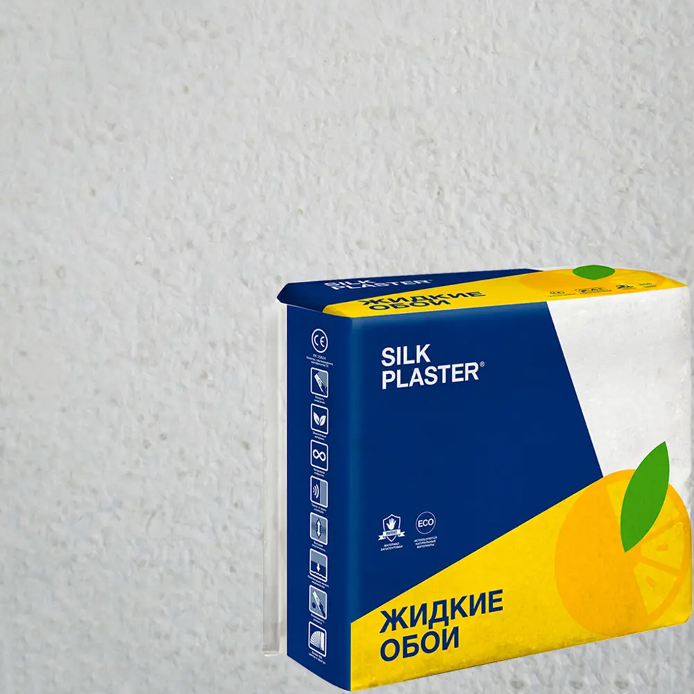 Жидкие обои Silk Plaster Absolute А102 0.87 кг цвет бело-голубой 82736057 STLM-2180683 