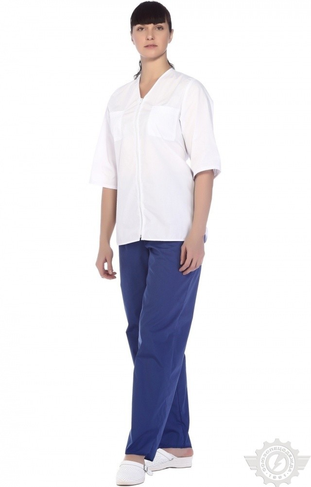 66197 Куртка "Сервис" белая  Медицинская одежда  размер 58/158-164 Спецодежда  - Вид №10