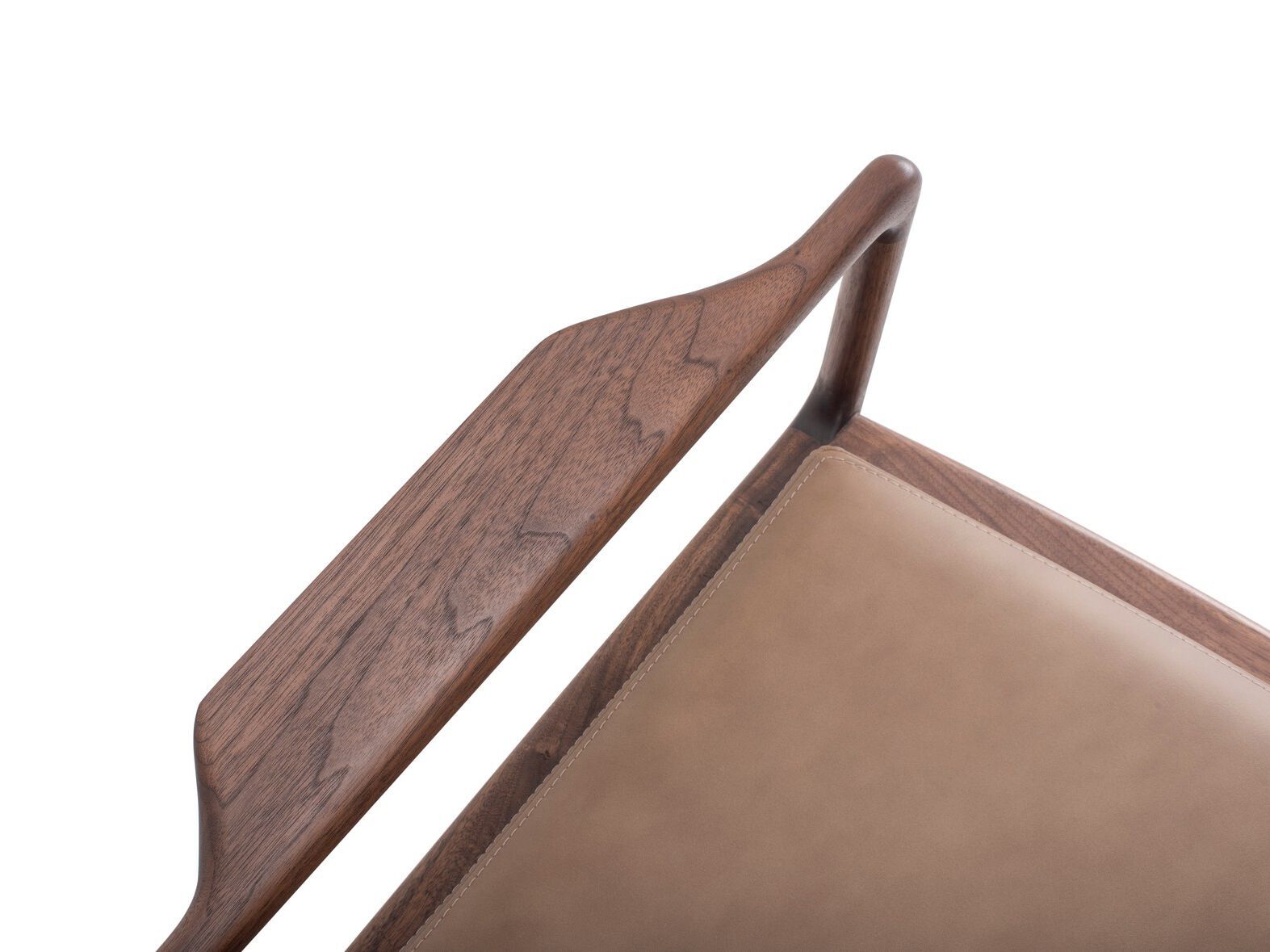 Кресло грецкого ореха с кожаной подушкой Gazzda Dedo ARCH-00023165 - Вид №3