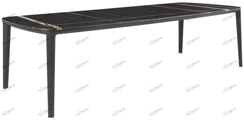 Poliform Прямоугольный мраморный стол sun-id-1380073