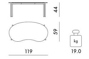 Журнальный столик из керамогранита Kartell UNDIQUE ARCH-00029955 - Вид №12