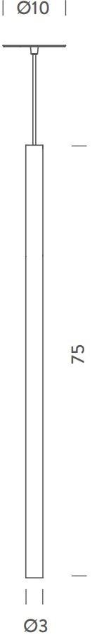 NEMO Светодиодный подвесной светильник из хромированного металла Canna nuda sun-id-1438453 - Вид №4
