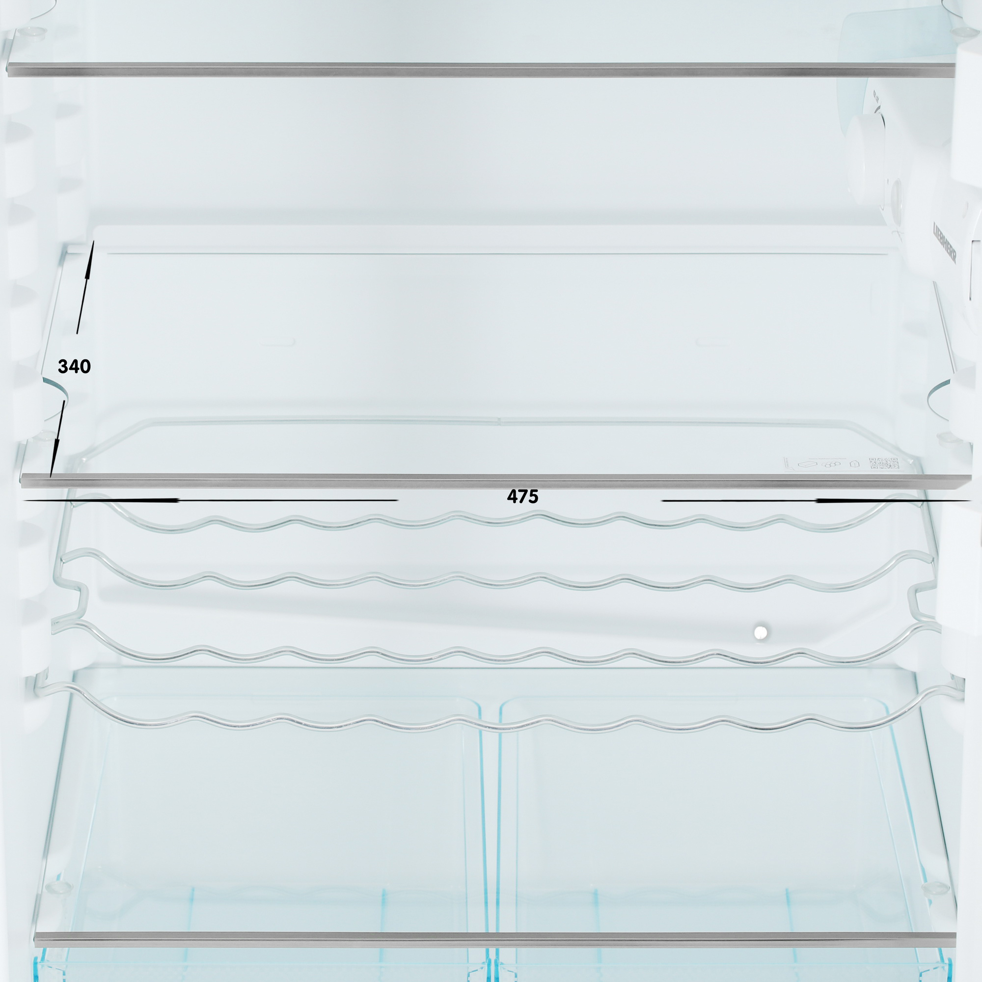 5457389 Холодильник с морозильником   Liebherr CUe 2831 белый STDN-0059667 - Вид №8