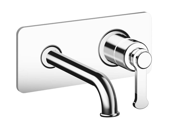 Настенный однорычажный смеситель для раковины с пластиной CRISTINA Rubinetterie Маяк ARCH-00144133