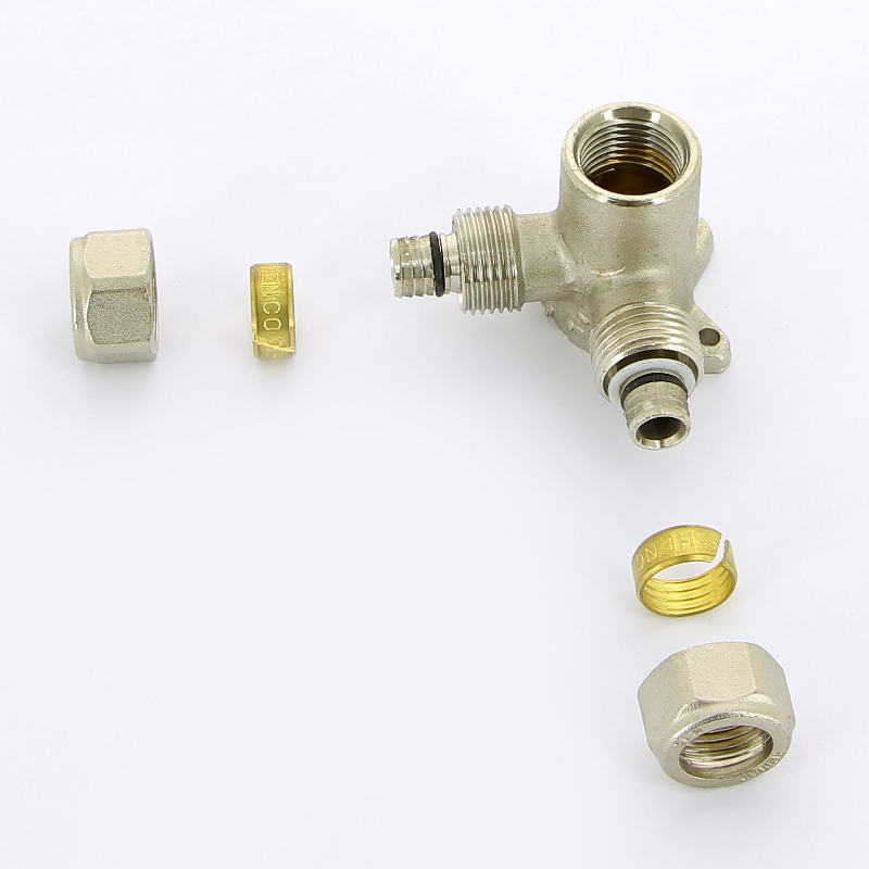 Водорозетка В проходная трехплоскостная обжим HENCO 16х1/2"х16 7160416 - Вид №4