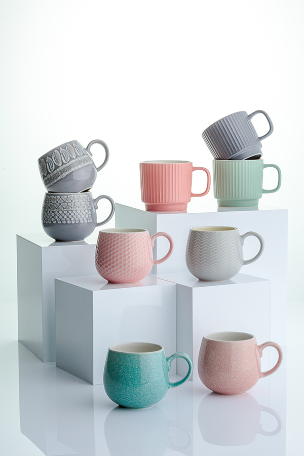 Чашка 355 мл коралловая Embossed MASON CASH EMBOSSED 00-3863578 Розовый  - Вид №2