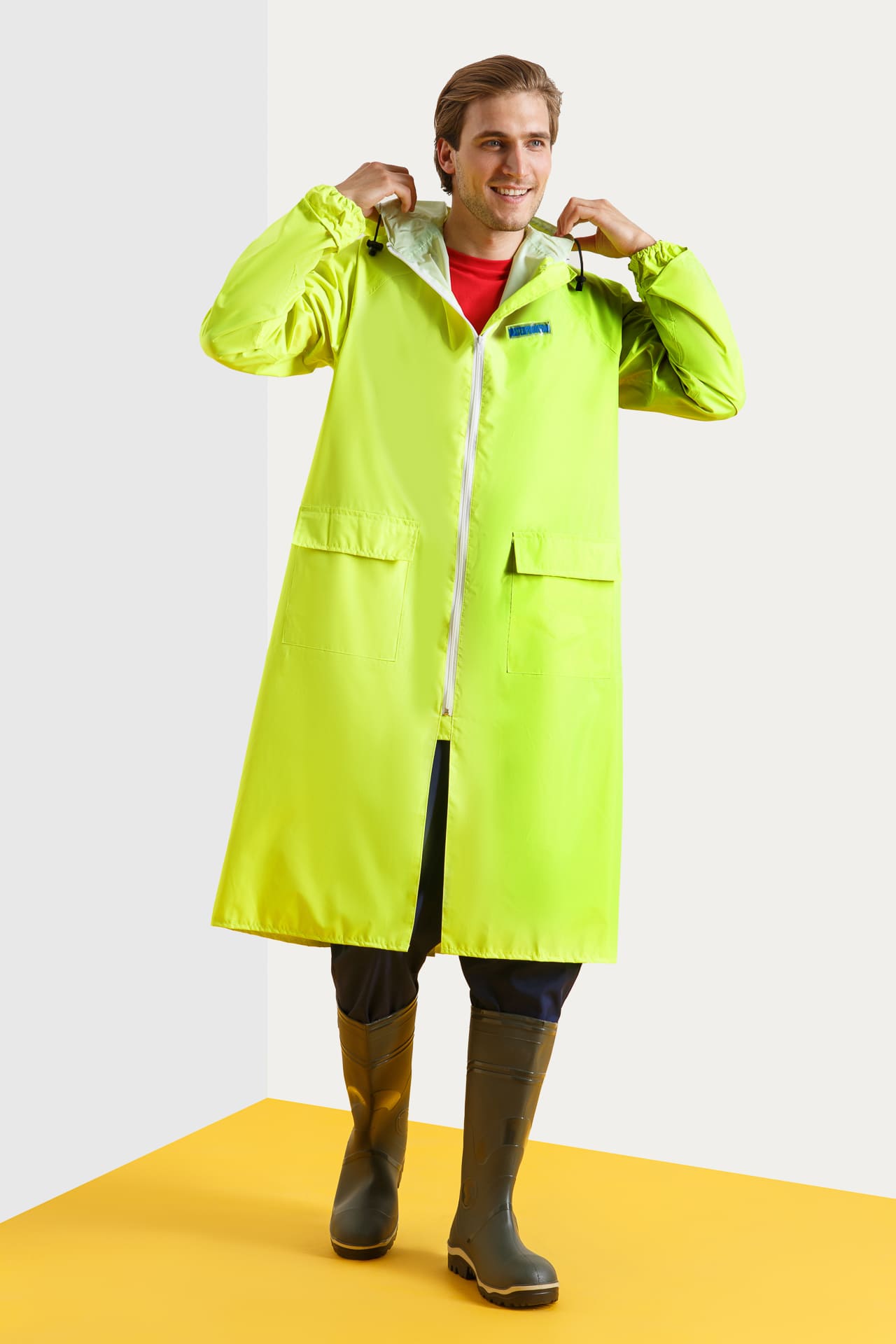 4958072 Плащ влагозащитный " WPL" лимонный POSEIDON  Непромокаемая спецодежда  размер 48-50  - Вид №2