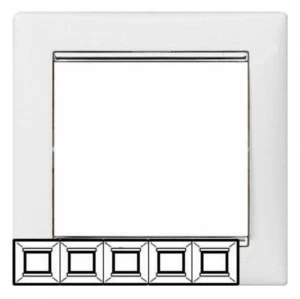 Рамка для розеток и выключателей 5-ая белая