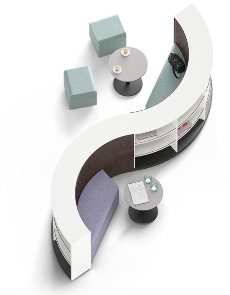 werner works Офисный остров для кофе-брейка Basic flow sun-id-1491474 - Вид №1