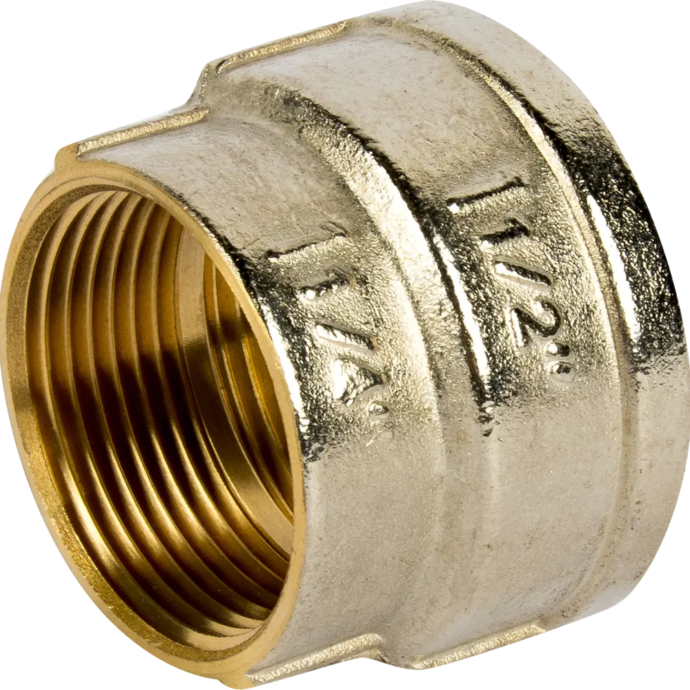 Муфта переходная 1 1/2"x1 1/4" ВР мм никелированная латунь 127-2418 81962413 STLM-2126662 Santreyd 