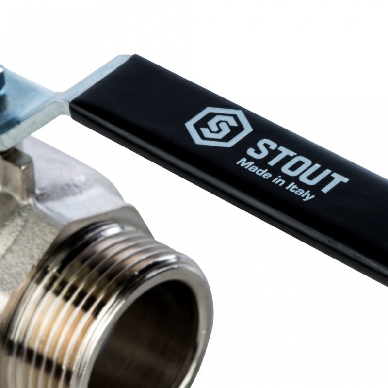 Кран шаровый STOUT НН 1"1/4 полнопроходной, рычаг SVB0005000032 - Вид №2