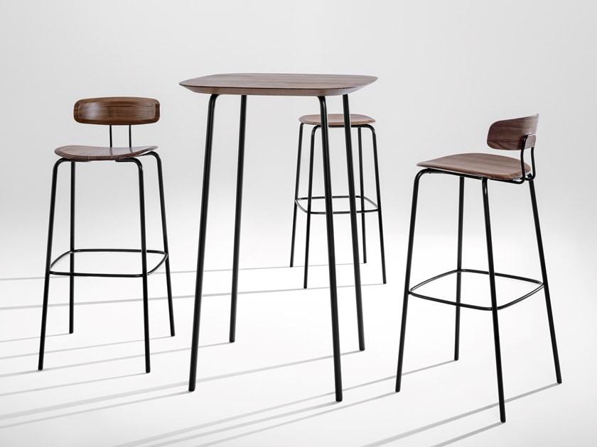 ZEITRAUM Табурет из стали и дерева Okito sun-id-1472230 - Вид №3