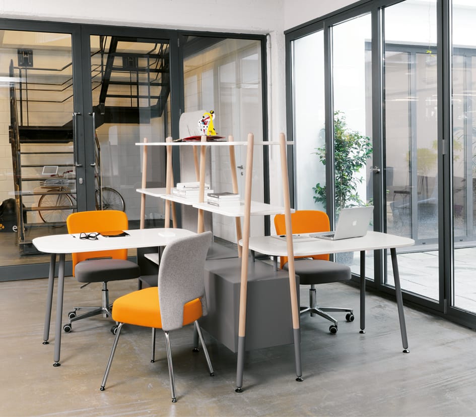 Офисное кресло из ткани с 5 спицами Sesta блог ARCH-00040021 - Вид №3