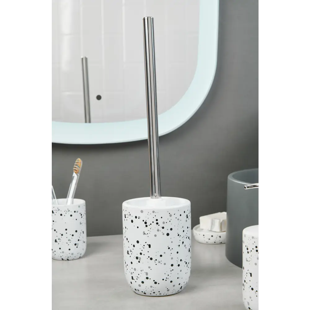 Ёршик для унитаза Splash цвет чёрный SWENSA STLM-2061329