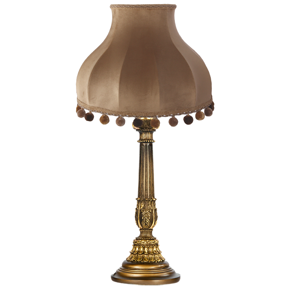 32022,34074 Настольная лампа Колонна Испанская Бронза Классика Поталь BOGACHO 4627138210994, 4627155810771