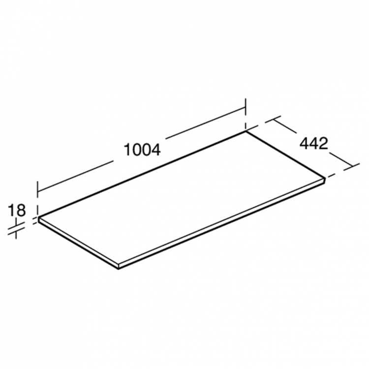 E0851PS Столешница 100 см Ideal Standard CONNECT AIR - Вид №1